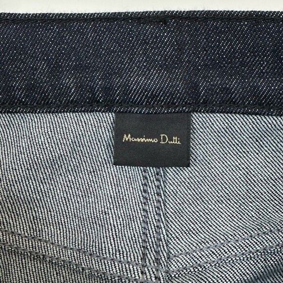 Massimo Dutti Frayed Leg Crop Jeans Size 8 - Picture 6 of 6